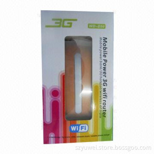 Mobile Power Bank, 3G, Wi-Fi Router, 5200mAh